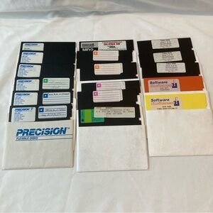 UNTESTED 5.25” Floppy Disk Disc Misc Lot of 17 Vintage Games Software Media 80s